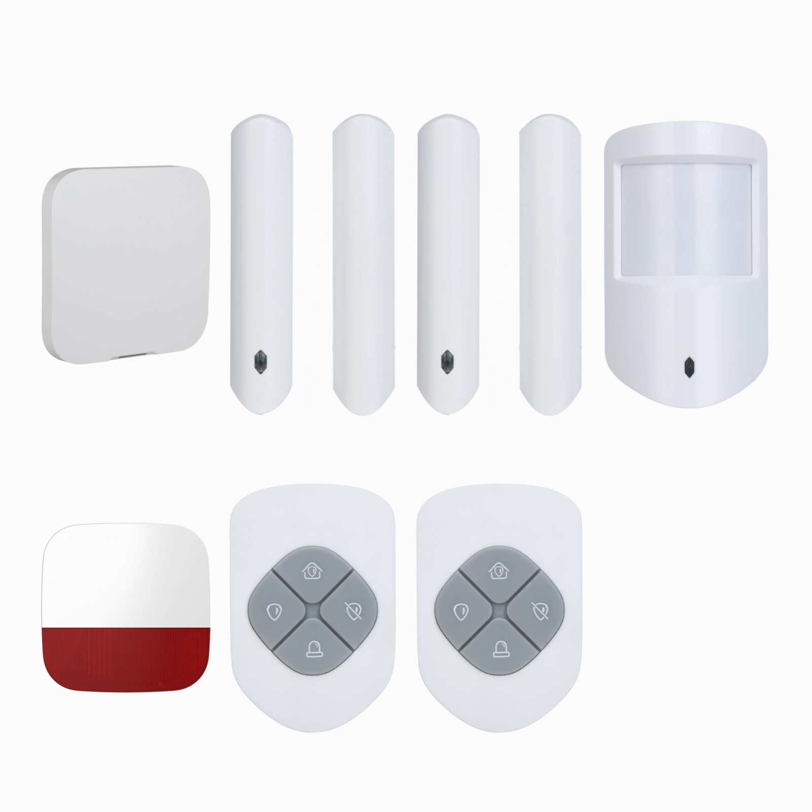 DEFENDEX Alarmset WLAN/LAN – 2 Kontakte, 1 Bewegungsmelder