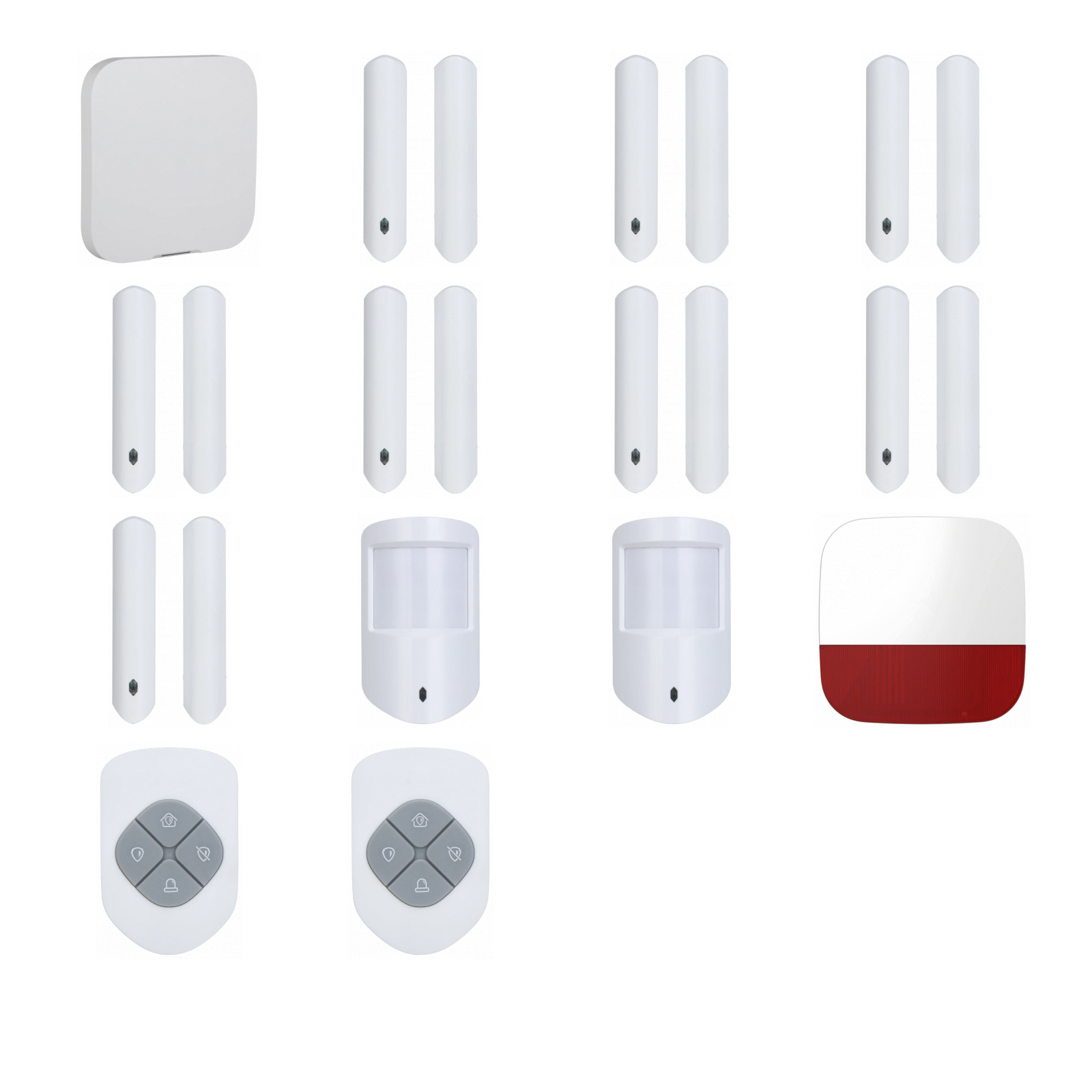 DEFENDEX Alarmset WLAN/LAN – 8 Kontakte, 2 Bewegungsmelder