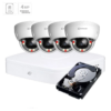 Defendex IP Dome Kamera Set 4x 4 MP PoE