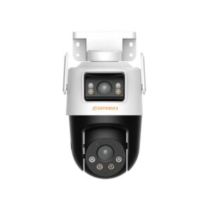 Defendex Wi-Protect Alarm PT Kamera | Dual Lens WLAN Überwachungskamera 10MP | 50 m IR | 2 Way Audio | AutoTracking | 2 x 5 MP