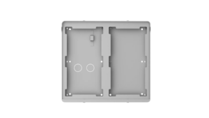 Defendex Aufputz-Montagerahmen für zwei modulare Außenstationen | 6 Module | Silber