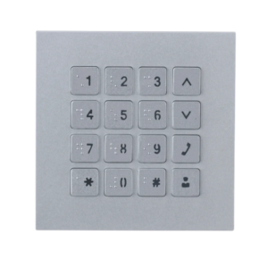 Defendex Code-Zutrittsmodul für IP Video-Türsprechanlage in Silber