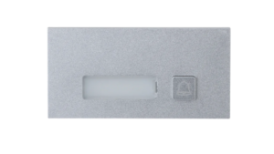 Defendex IP Video-Türsprechanlage | 1 Klingeltaster | Halbmodul | Silber