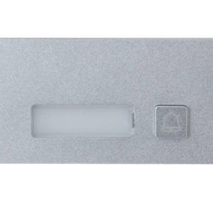 Defendex IP Video-Türsprechanlage 1 Klingeltaster Halbmodul in Silber
