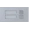 Defendex IP Video-Türsprechanlage 2 Klingeltaster Halbmodul in Silber