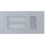 Defendex IP Video-Türsprechanlage 2 Klingeltaster Halbmodul in Silber