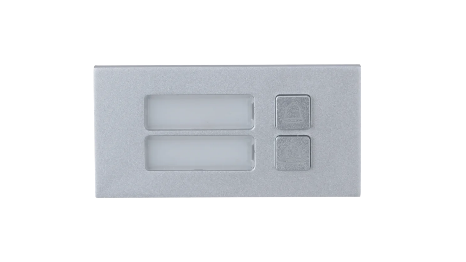 Defendex IP Video-Türsprechanlage 2 Klingeltaster Halbmodul in Silber