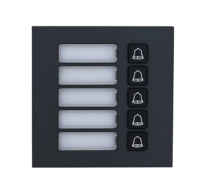 Defendex IP Video-Türsprechanlage | 5 Klingeltaster Modul | Anthrazit
