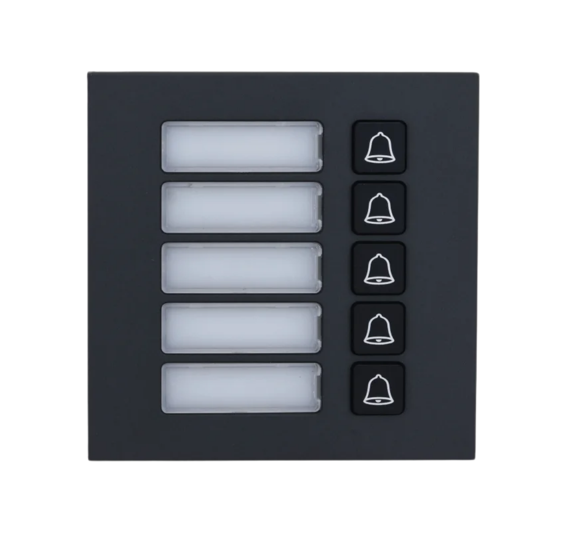Defendex IP Video-Türsprechanlage 5 Klingeltaster Modul in Anthrazit