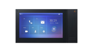 Defendex IP Video Türsprechanlage 7" LCD Touchscreen Monitor mit PoE in schwarz