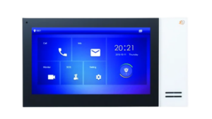 Defendex IP Video Türsprechanlage 7" LCD Touchscreen Monitor mit PoE in weiß