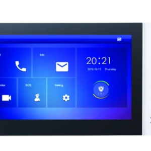 Defendex IP Video Türsprechanlage 7" LCD Touchscreen Monitor mit PoE in weiß