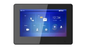 Defendex IP Video Türsprechanlage Innenstation | 7" Touchscreen | PoE & 2-Draht | App | Schwarz