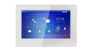 Defendex IP Video Türsprechanlage Innenstation | 7" Touchscreen | PoE & 2-Draht | App | Weiß