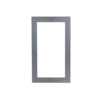 Defendex Modulrahmen für IP Video-Türsprechanlage mit zwei Modulen in Silber