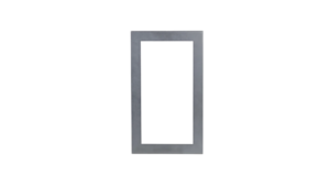 Defendex Modulrahmen für IP Video-Türsprechanlage | 2 Module | Silber