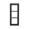 Defendex Modulrahmen für IP Video-Türsprechanlage mit drei Modulen in Anthrazit