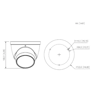 Defendex Starlight IP Dome Kamera 8 MP | 2.8mm | WDR | 30m IR | Ton | SMD | PoE | 4K Alarm-Kamera Hover Image