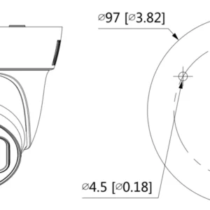 Defendex UltraVision HDCVI Dome Kamera 8 MP | 2.8mm | 30m IR | Mikrofon | IP67 Hover Image
