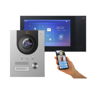 Defendex IP Video-Türsprechanlage Set für 1-Familienhaus mit 7 Zoll Monitor