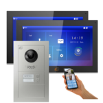 Defendex IP Video-Türsprechanlage Set für 2-Familienhaus mit zwei 10 Zoll Monitoren