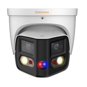 Defendex Starlight IP Kamera 8 MP | 180° | WDR | 25m IR | Ton | SMD | PoE | 4K Alarm-Kamera