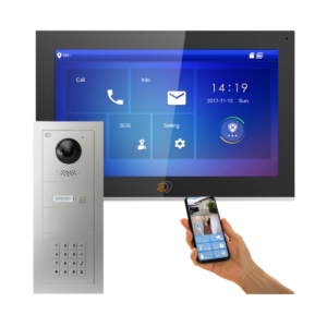 Defendex Video-Türsprechanlage mit Zahlencode und 10 Zoll Monitor